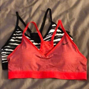 NWT! 2 Nike Light Support Sports Bras!